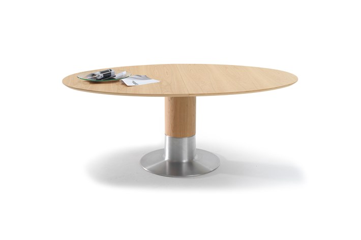 Table de Salle à Manger Ovale en Bois d'Acacia (200x100 cm) Gaiba